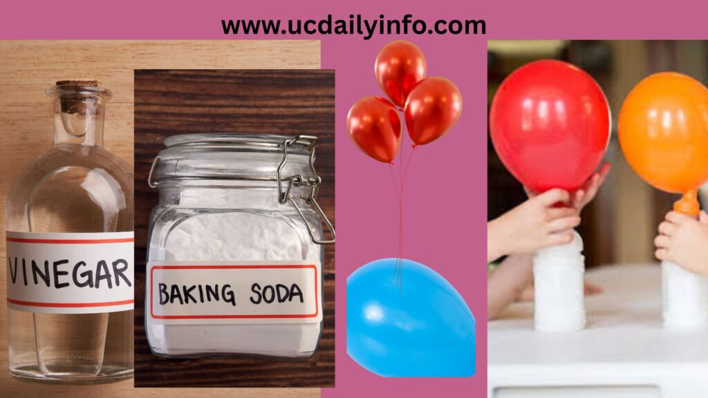 Balloon-+-Vinegar-+-Baking-Soda-→-Self-Inflating-Balloon-Quick-Kitchen-Science-Experiments-With-3-Ingredients