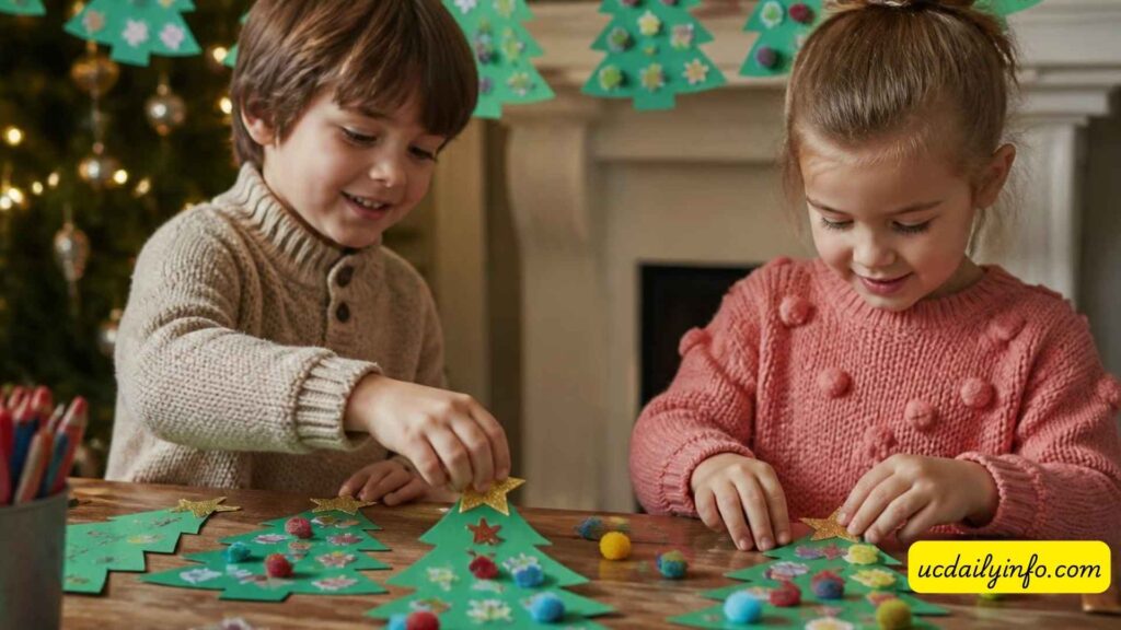 fun-christmas-crafts-for-kids-paper-christmas-tree-garland