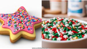 Sprinkles, edible pearls, or candy stars