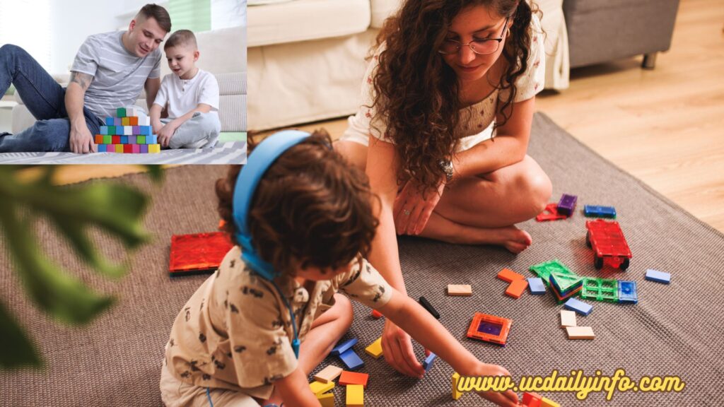 Visual Idea: A parent sitting on the floor playing blocks with a child, phone placed face down nearby. 10 Parenting Tips That Actually Work