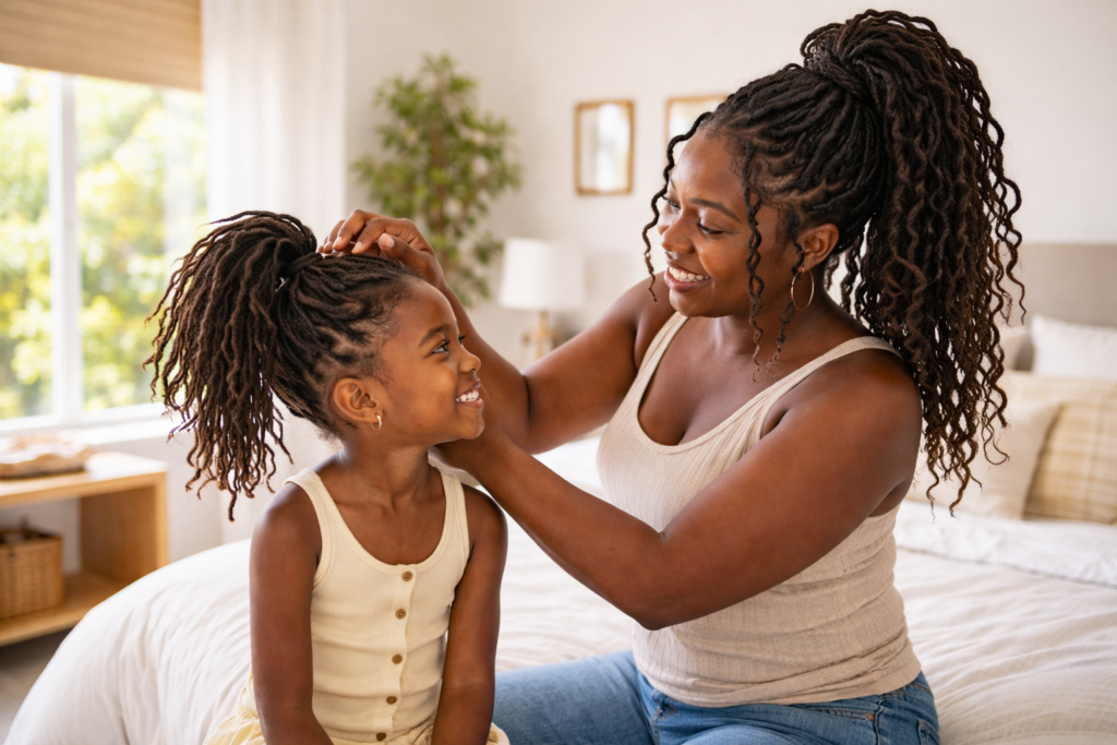 Matching Loc Styles for Parents and Kids