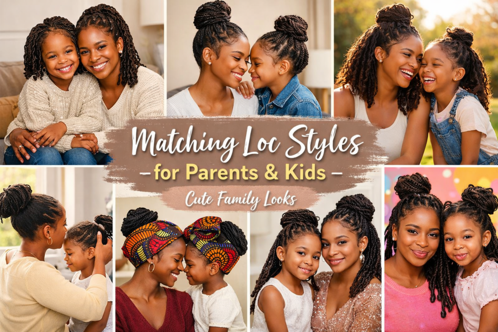 Matching Loc Styles for Parents and Kids