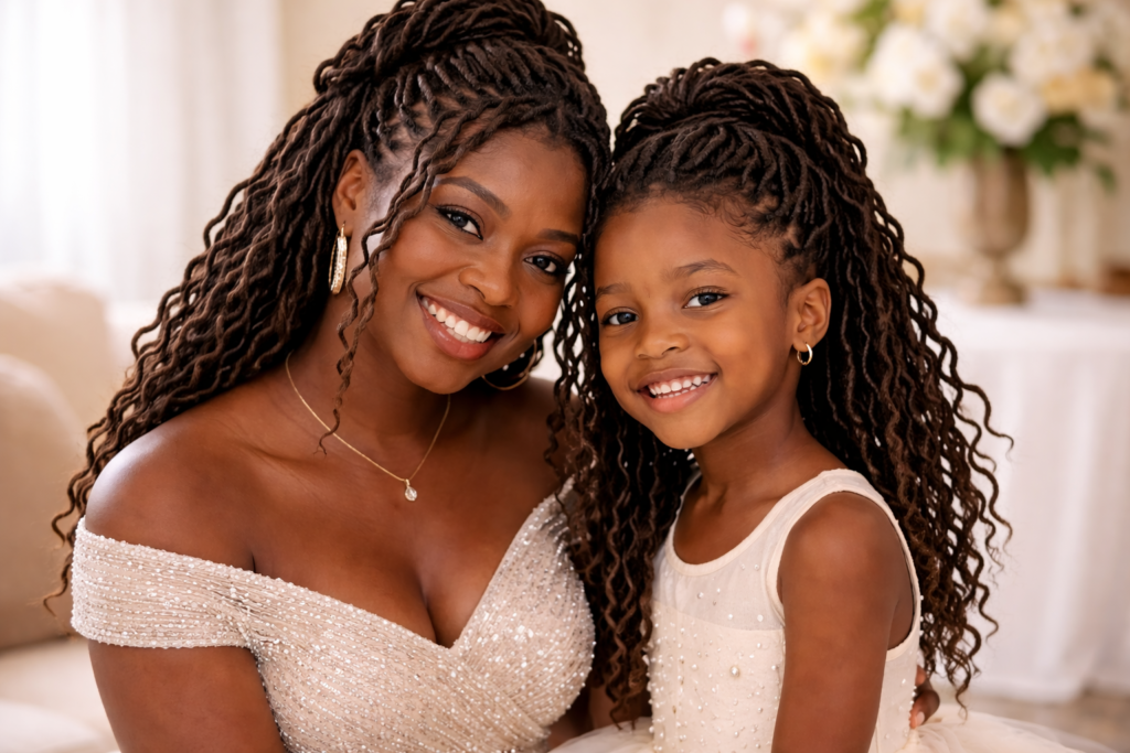 Matching Loc Styles for Parents and Kids