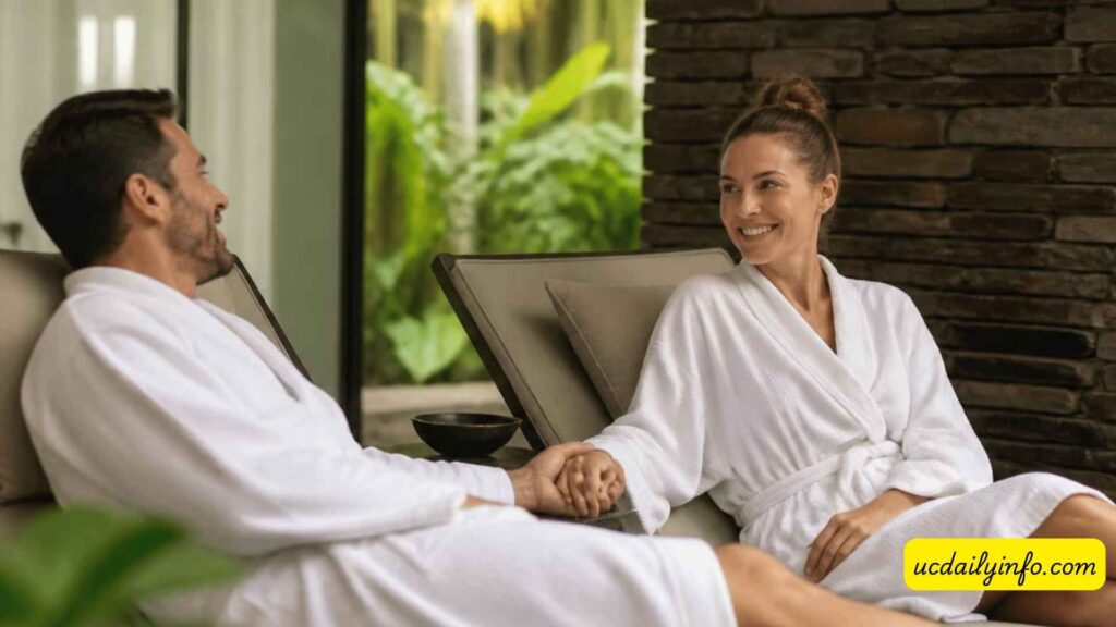 Couple-enjoying-a-relaxing-spa-retreat