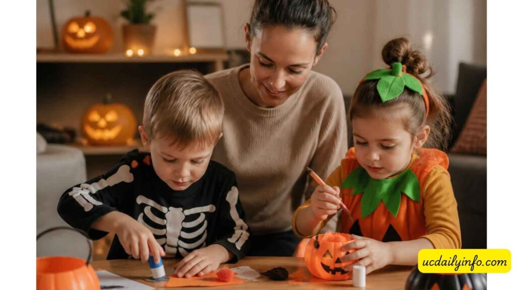 parent-supervising-safe-Halloween-activities-for-kids-at-home
