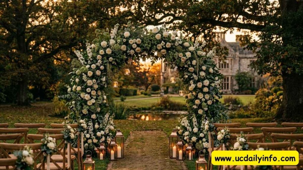wedding-arch-with-candles-and-greenery