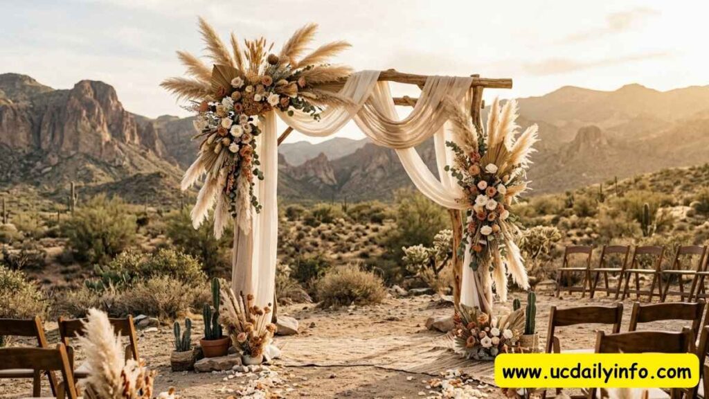 boho-wedding-arch-decorations-with-pampas-grass 