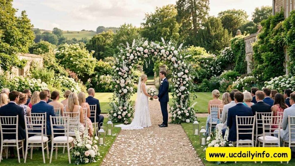 outdoor-wedding-arch-decorations-with-fresh-flowers 