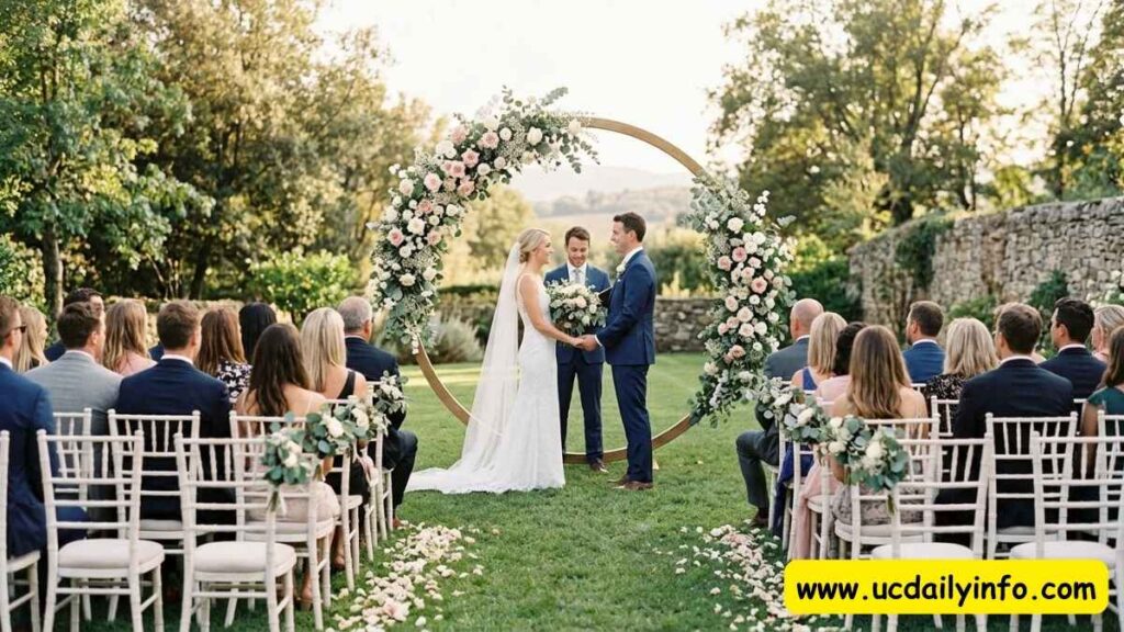 circular-wedding-arch-decorations-with-white-flowers