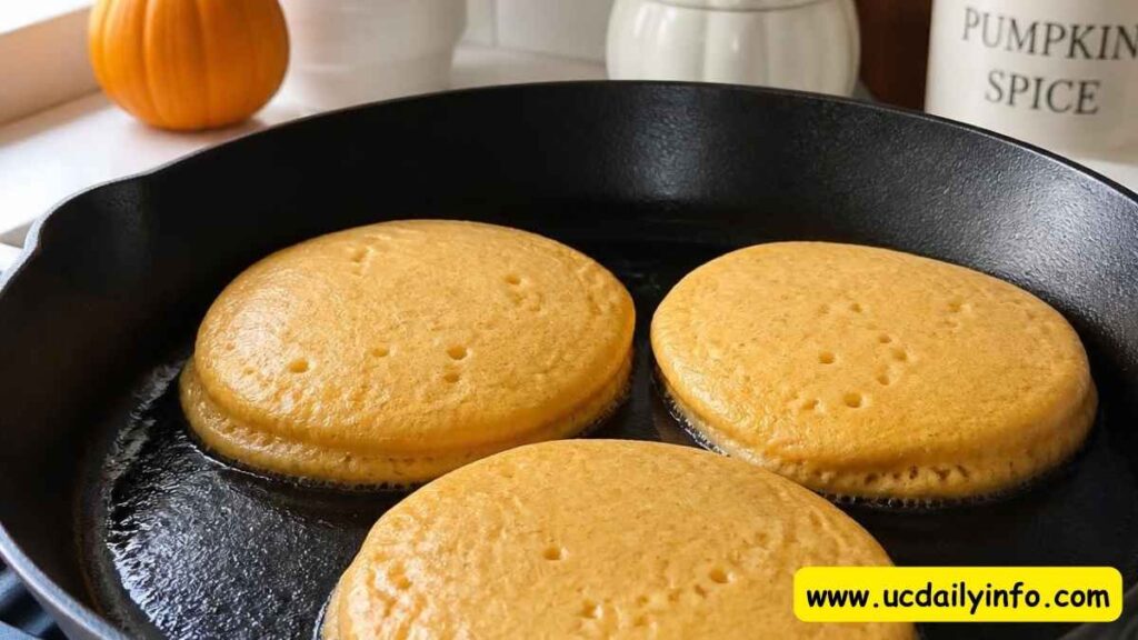 cooking-pumpkin-pancakes-on-pan