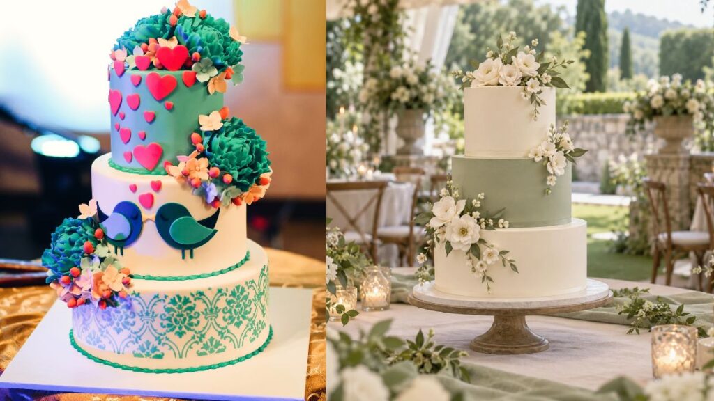 sage-green-and-ivory-wedding-cake-with-white-sugar-flowers