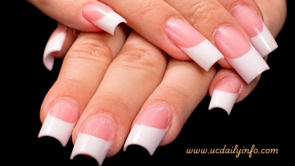 Thin ivory French tips for minimalist trendy nail ideas
