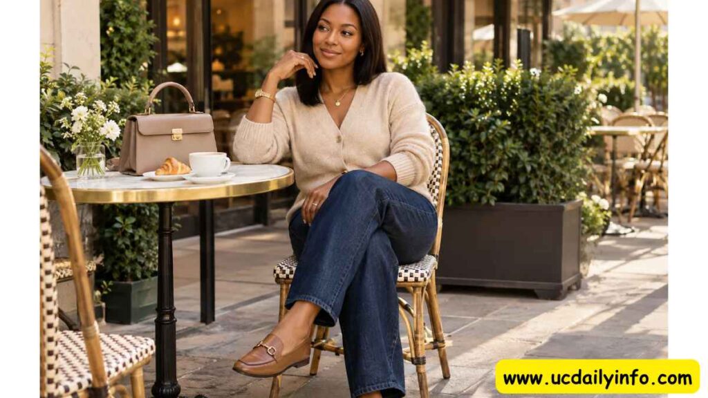 stylish-cardigan-and-jeans-outfit-for-brunch