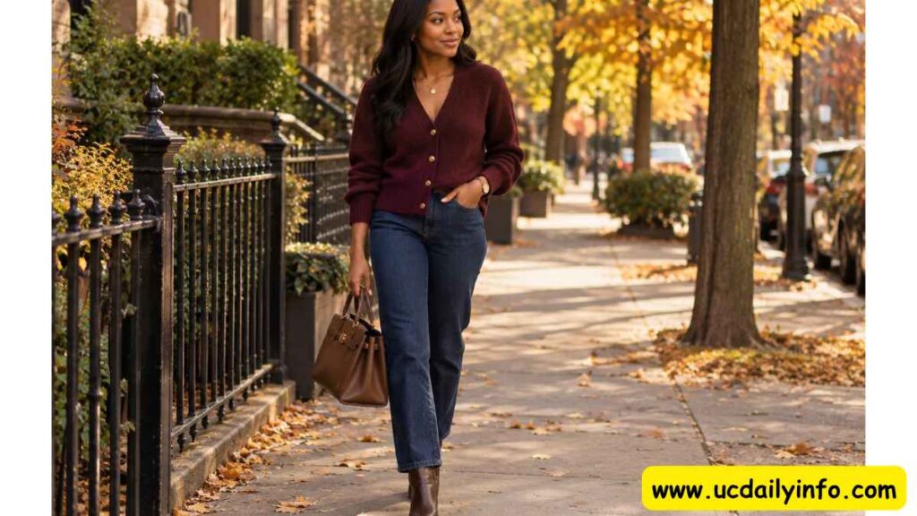 fall-cardigan-and-jeans-outfit-with-ankle-boots