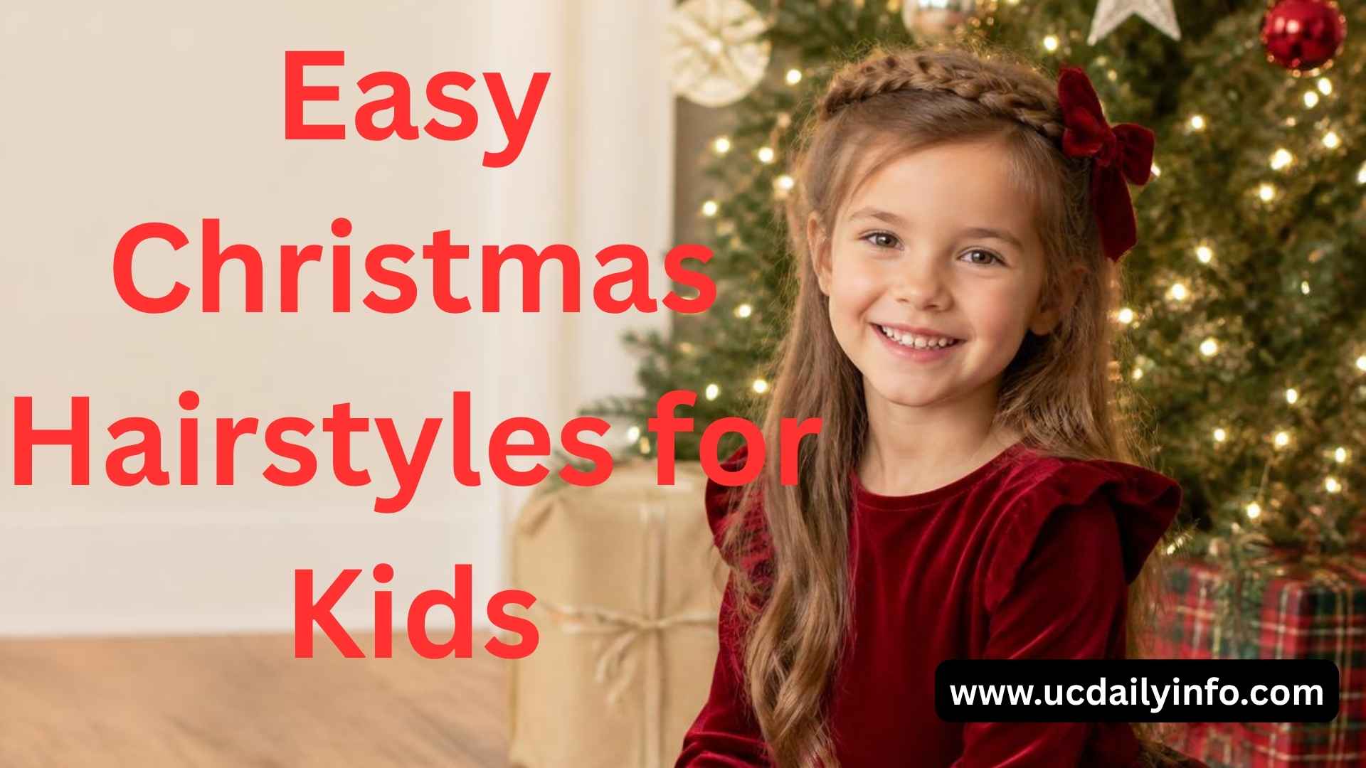 Easy Christmas Hairstyles for Kids