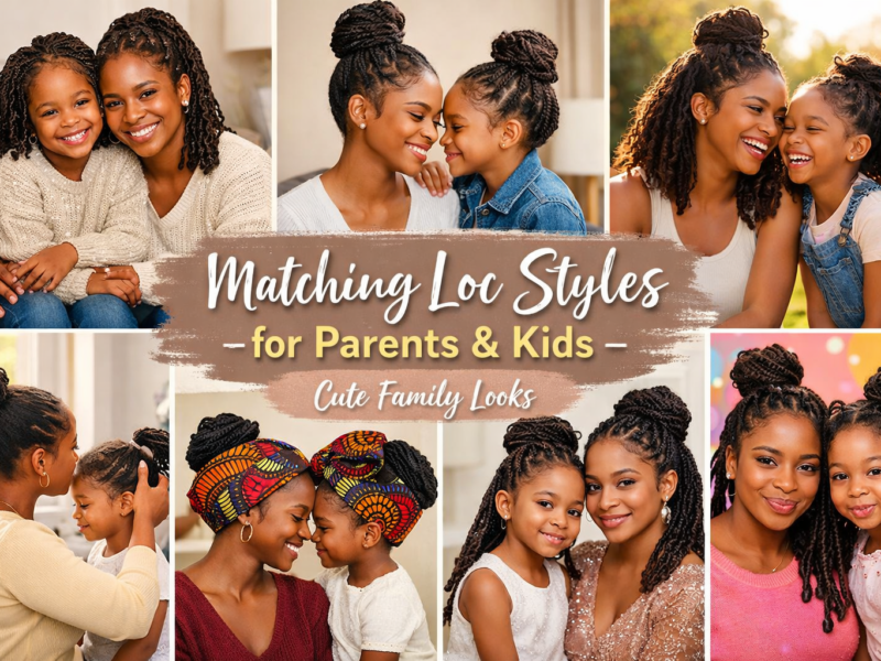 Matching Loc Styles for Parents and Kids